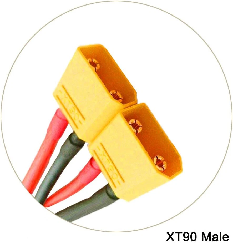 2Pcs XT90 Plug Parallel Battery Connector Cable XT90 Connector Style Parallel Y- - Image 2 of 4