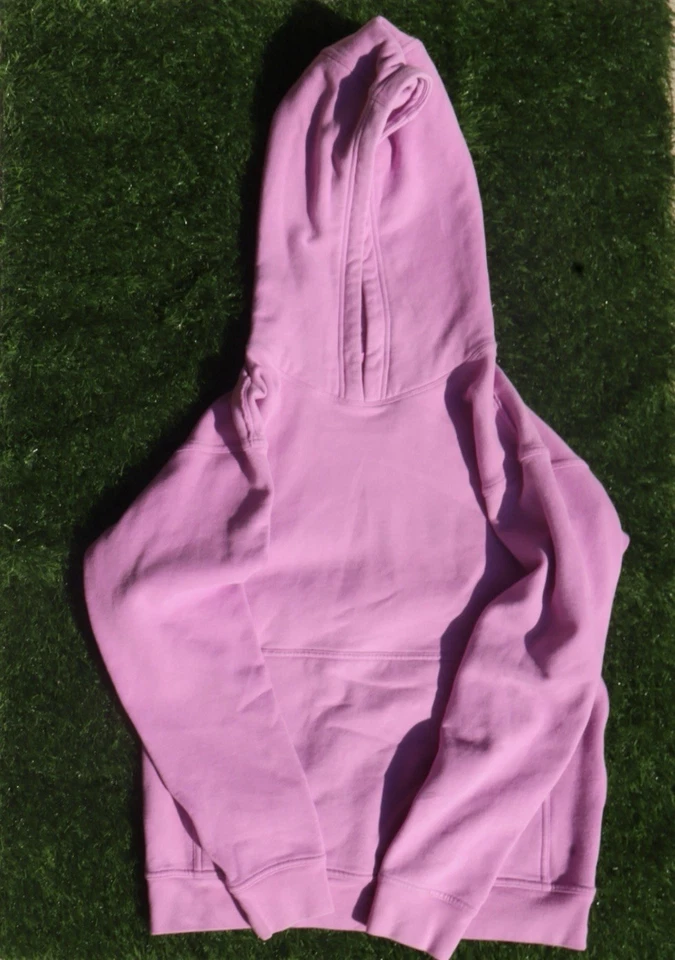 Sudadera con Capucha Lululemon Rosa All Yours Terry Francés Mujer Mediana Pullover Bolsillos Foto 2 de 4