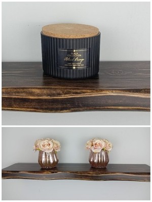 Grobes Schweberegal rustikal gealtert Retro Holz 6'' 7'' 9'' versteckte Klammern Wandhalterung