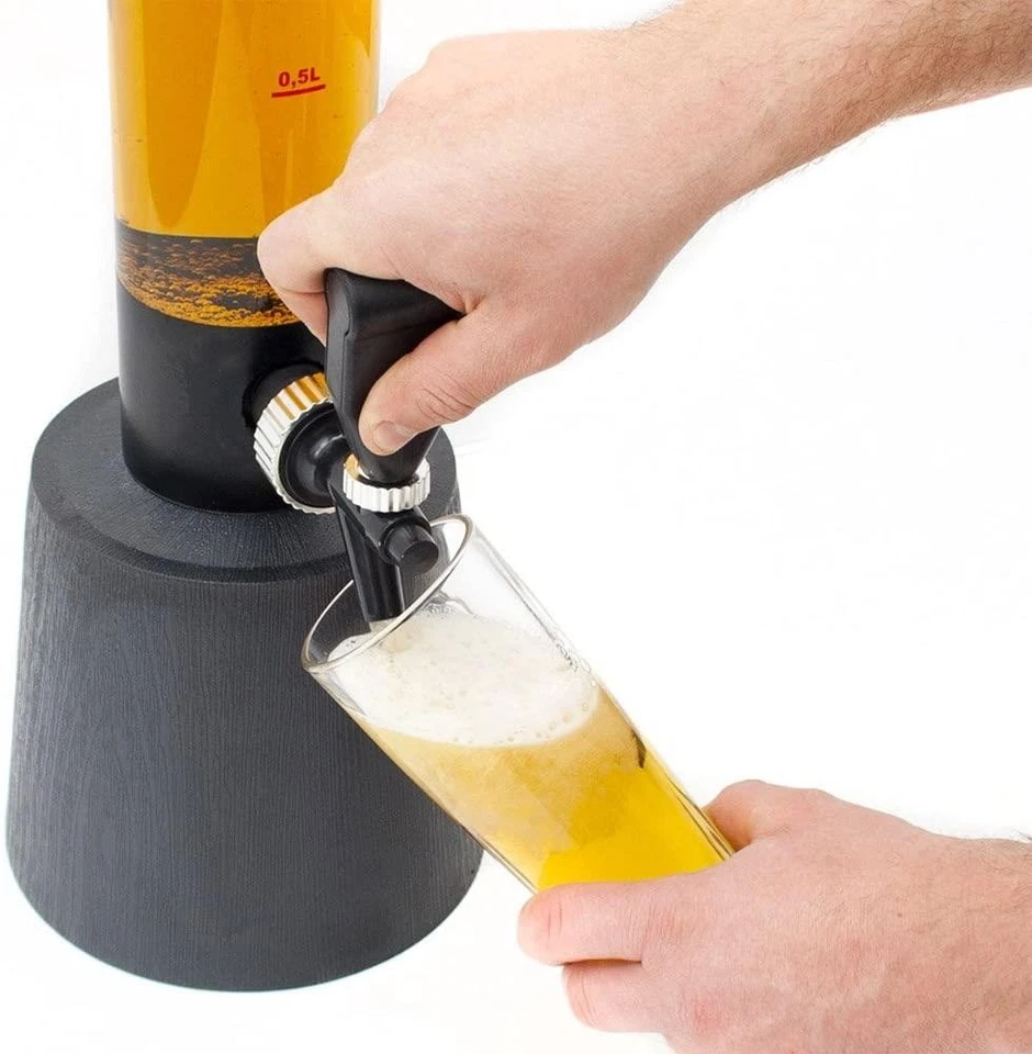 Trinksäule Biersäule Biertower Party Bier Zapfsäule mit Zapfhahn 3 Liter - Bild 2 von 2
