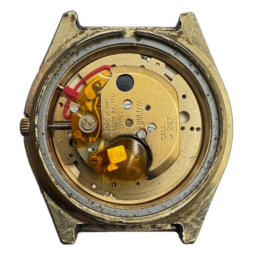 Vintage 1990 Accutron Railroad Approved Men's Quartz Wristwatch Swiss Gold Tone - Picture 3 of 5
