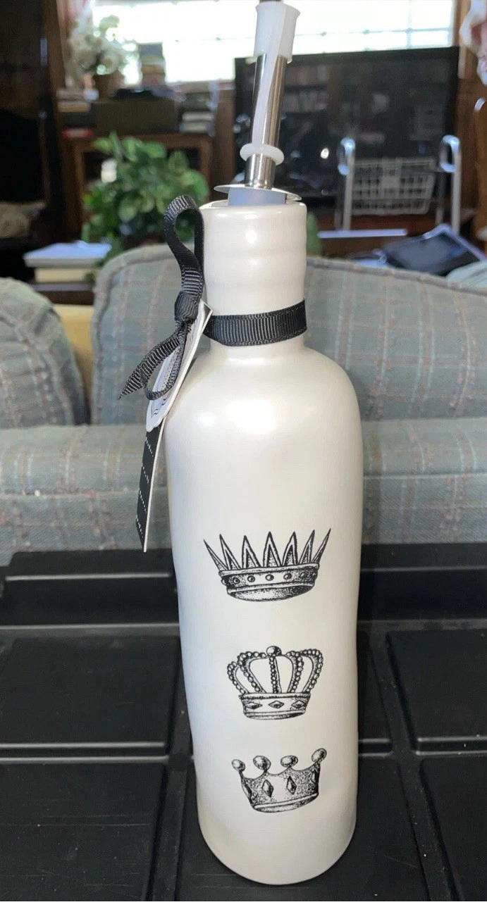 New Rae Dunn Royal Artesian Collection Crown Oil Dispenser