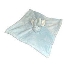 Tahari Baby Blue Elephant Security Blanket Lovey Plush 13"