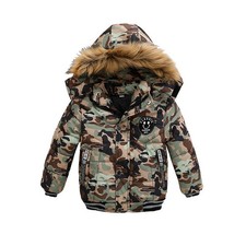 Kinder Jungen Winter Dicker Mantel Winterjacke Stepp Mantel Kapuze Parka Warm