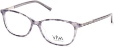 VIVA VV4509 020 Gray Havana Plastic Optical Eyeglasses Frame 53-16-135 4509 RX