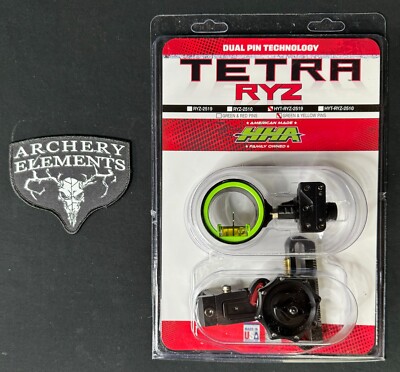 HHA TETRA RYZ  2 Pin Technology Picatinny 2519 Green and Yellow Pins New