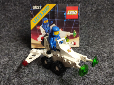 Lego 1 x Set 6827 Strata Scooter (1987) komplett m. Anleitung u. Minifigur
