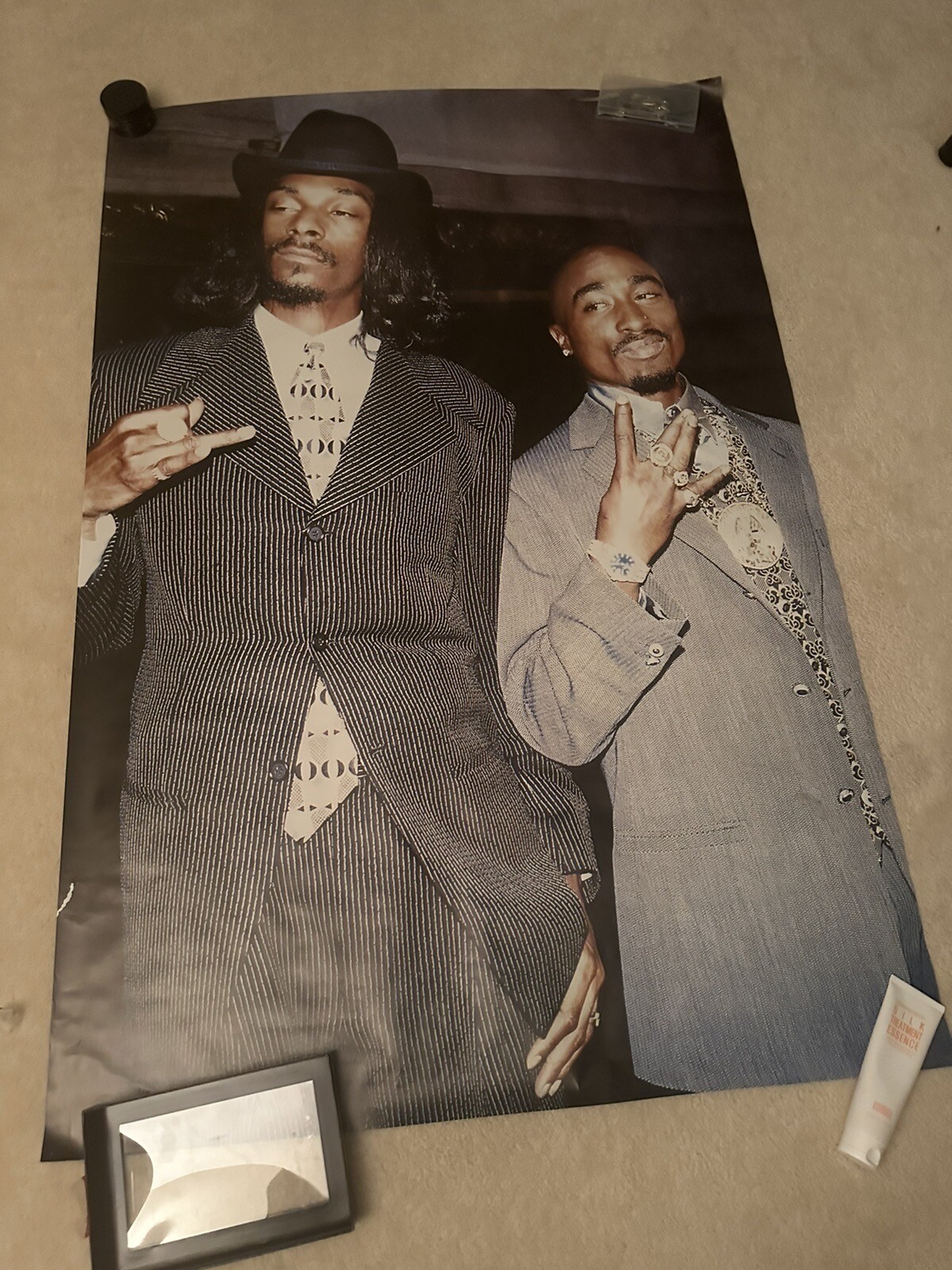 Tupac Snoop Dog Oversized Poster - tupac artwork canvas, image size:1200x1600