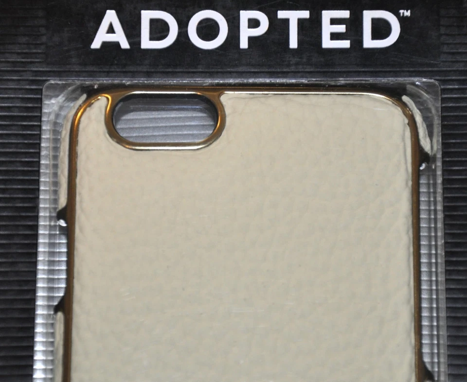 НОВЫЙ! Подлинный кожаный надежном чехол для iPhone 6 белый/золото (кремовый цвет кожи) - Изображение 3 из 4