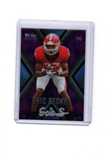 2021 Wild Card Matte Blue Ice X-Plode Purple Eric Stokes Rookie Auto 1/18