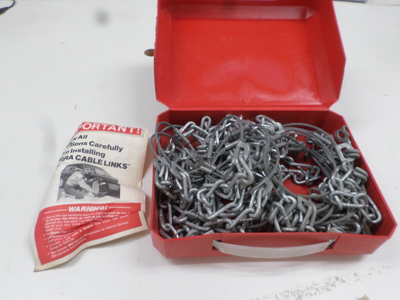 One Pair Stock No. 1922 Les Schwab Tire Chains eBay