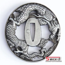 Alloy Tsuba Hand Guard For Japanese Samurai Sword Katana Wakizashi 