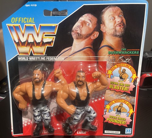 WWF Hasbro The Bushwhackers Butch And Luke Mint On...