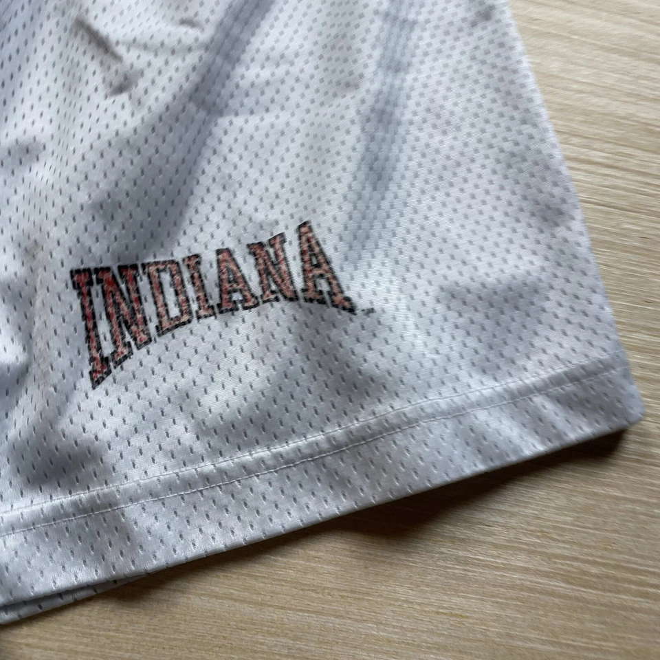 复古 90 年代 Champion University of Indiana Hoosiers 网眼短裤 XL 美国制造 — 第 2/4 张图片