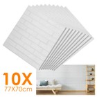 3D Tapete Wandpaneele Selbstklebend 10-50 Tlg Ziegel Wasserfest Wandaufkleber