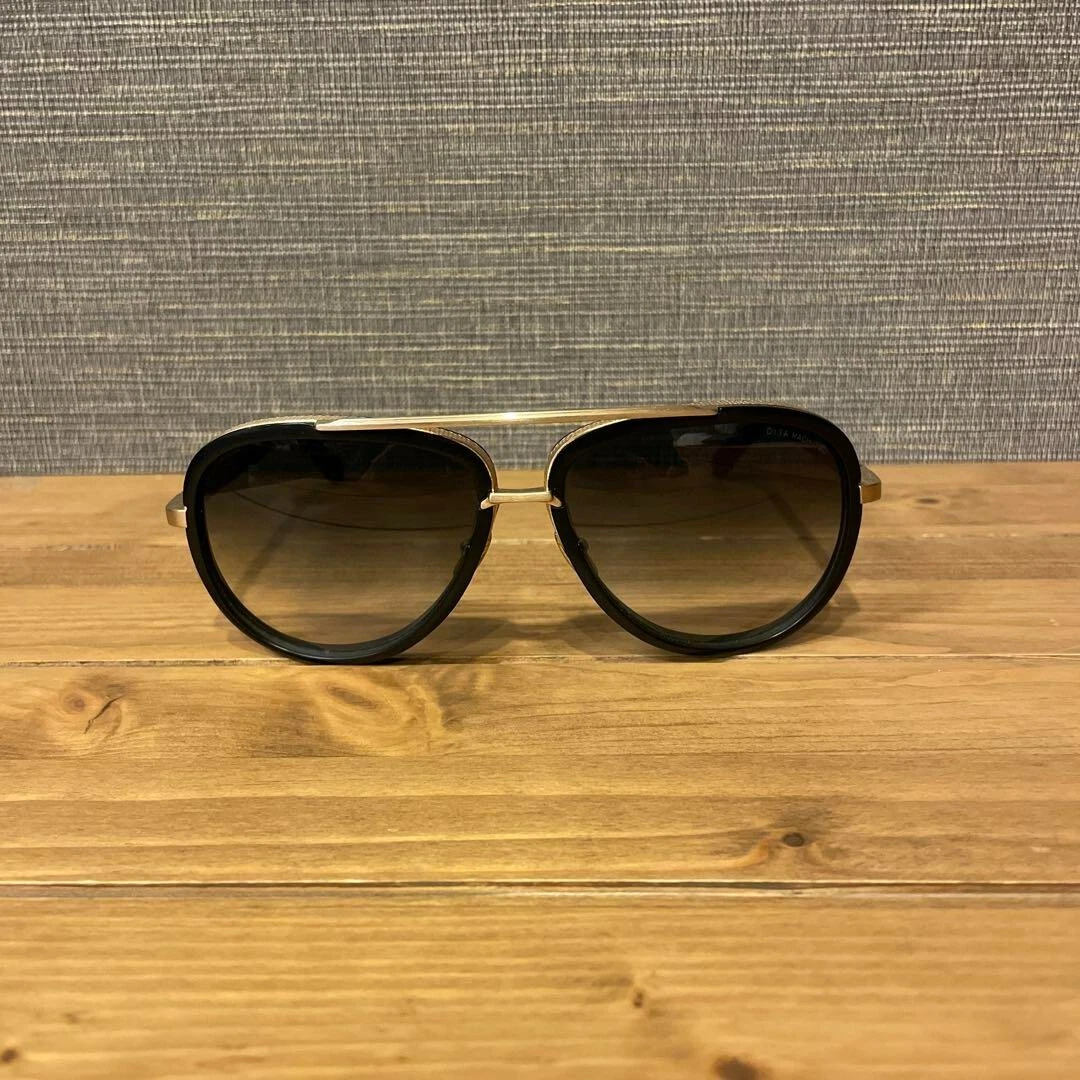 Dita Sunglasses Mach Two, Black Gold Brown Gradient with Case used