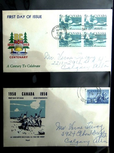Canada album with envelopes on April 41 pages 79 pieces of envelopes - 1951-1965 - Picture 17 of 24