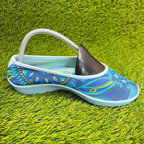 Arcopedico Lolita JE Blue Mandala Womens Size 7 EU-38 Casual Slip On Flats Shoes - Picture 4 of 8