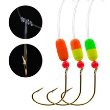 1 3pack Pompano Rig with Floats Surf Fishing Rigs Swivel Snaps Circle Hooks