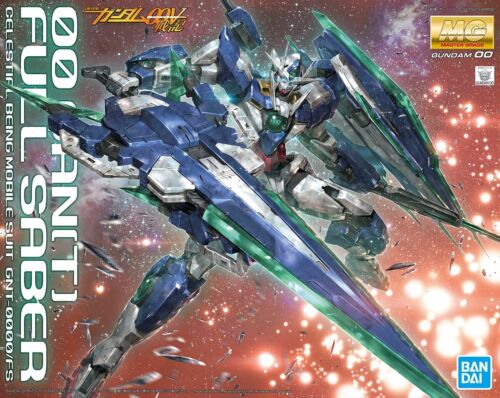 Bandai Gundam 1/100 MG 00 OO GNT-0000/FS 00 Qan[T] Quanta Qant Full Saber - Picture 1 of 12
