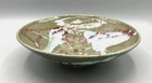 SWD Pottery Works Ceramic Pedestal Bowl with Abstract Pattern with Makers Mark