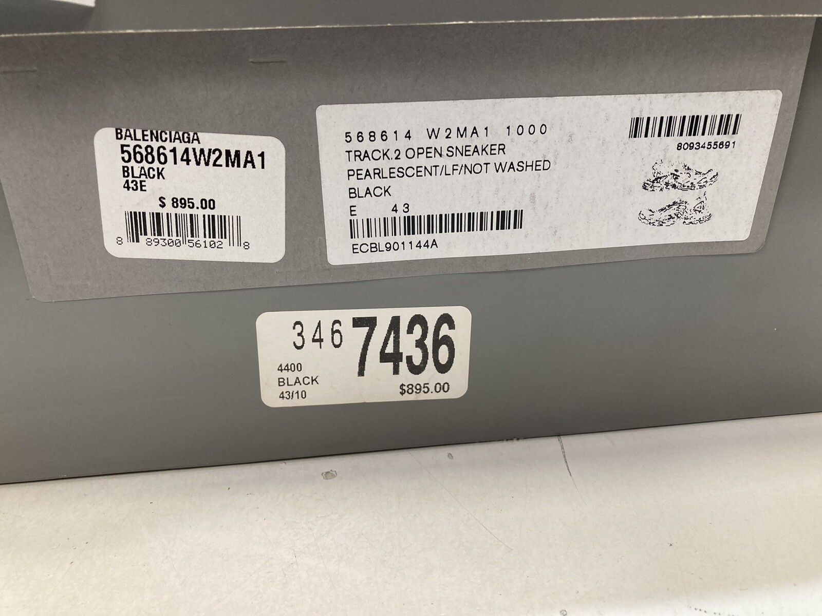 Balenciaga Track 2 Open Sneakers ( 568614W2MA1)  - Black Size:  EU 43/ US 10