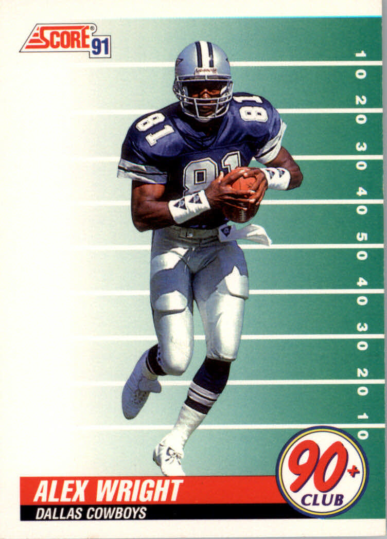 1991 Score #327 Alex Wright Dallas Cowboys