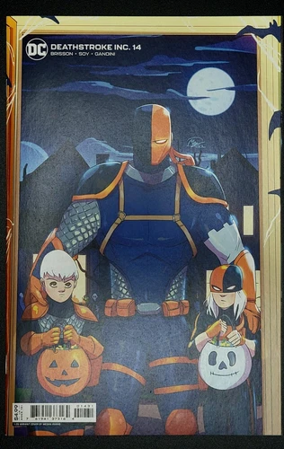 "Deathstroke Inc." #14, 1:25 Megan Huang cardstock variant. Halloween 2022, DC