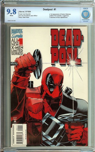 DEADPOOL #1 CBCS 9.8 WHITE PAGES // 1ST APPEARANCE OF DOCTOR KILLEBREW