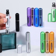 3x Refillable Perfume Atomiser 5 ml Spray Pump Portable Bottles