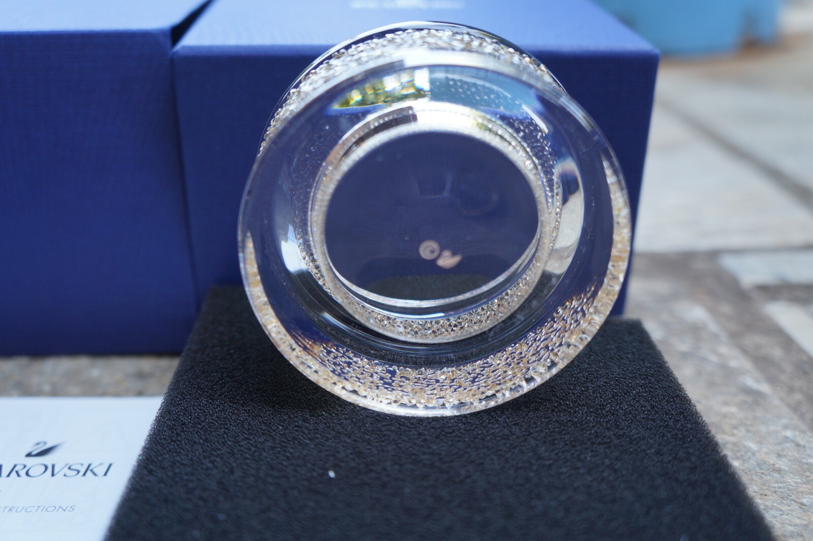 SWAROVSKI 5428724 SHIMMER TEA LIGHT HOLDERS, GOLD TONE NIB Authentic eBay