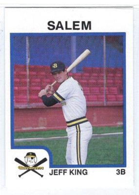 1987 Salem Buccaneers (Single A-Pittsburgh Pirates) Jeff King