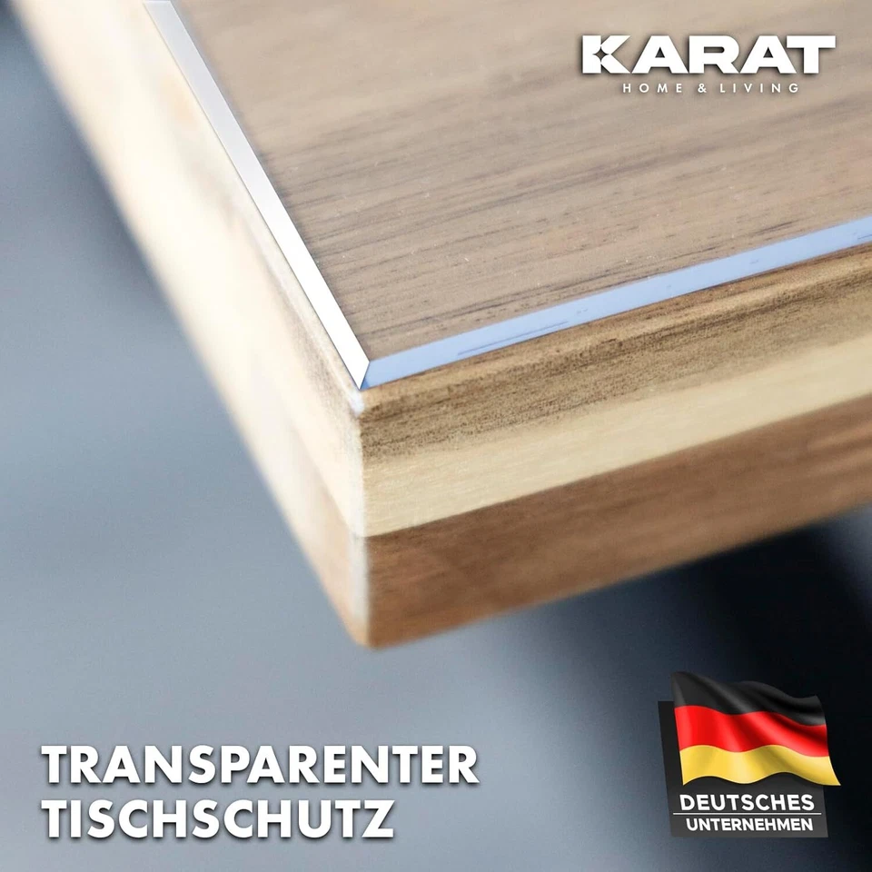 Cubierta De Mesa Protectora Transparente 45° Bisel Crystal - Imagen 3 de 4