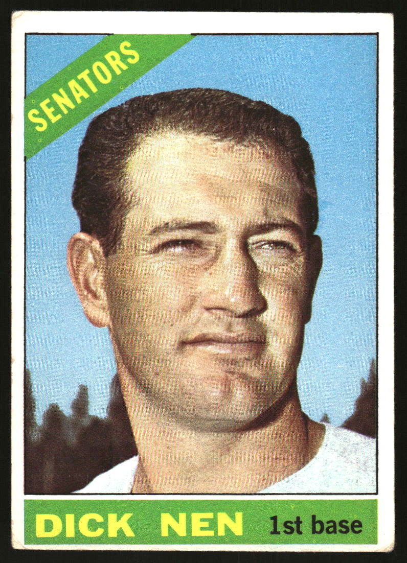 kkkkkページ 1966 Topps Dick Nen #149 Washington Senators L2 | eBay