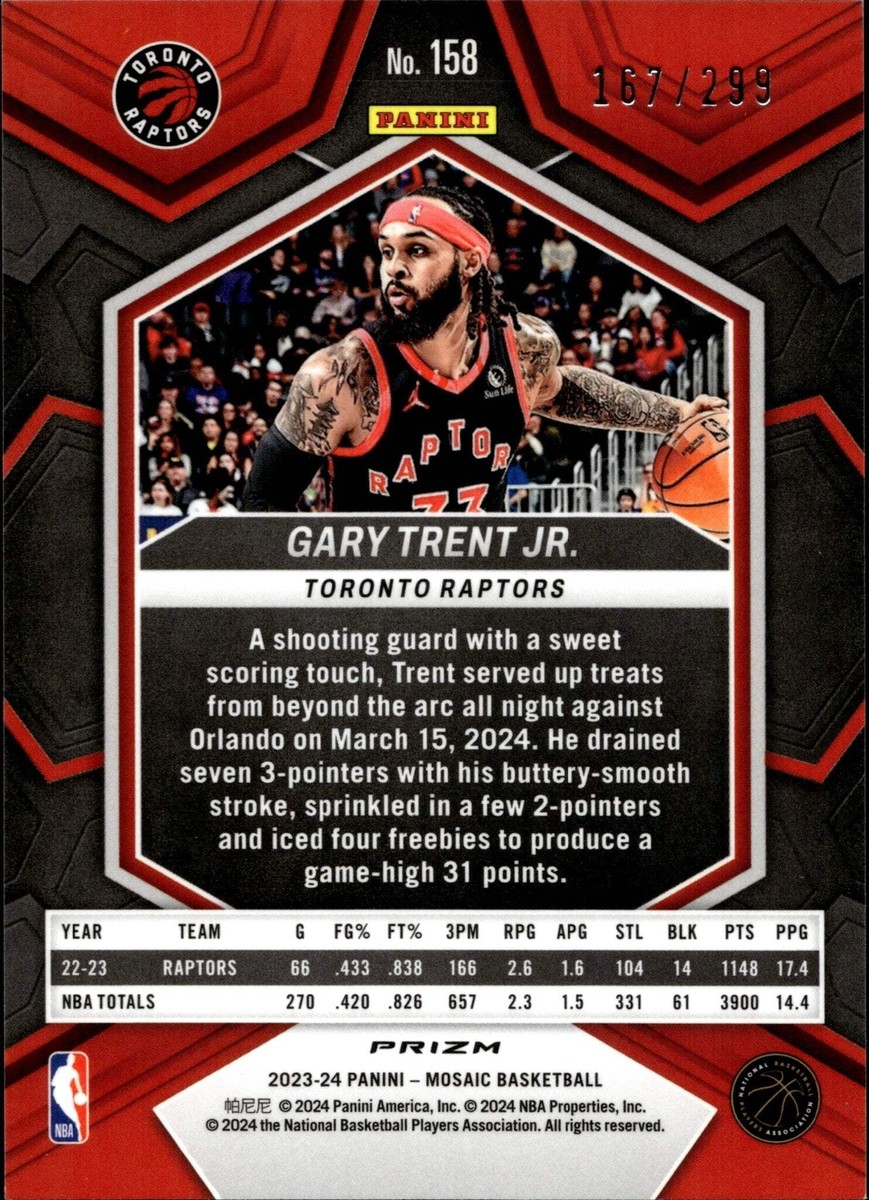 NBAカード GARY TRENT JR. Auto choice 2022-23 Panini Mosaic