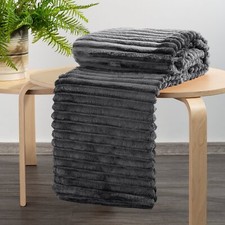 Kuscheldecke SOFT extra weich flauschig warm für Sofa Couch Wohndecke