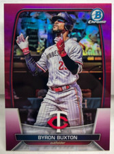 Byron Buxton 2023 Bowman Chrome #80 - Rosa Refraktor #D 72/299 - Minnesota Twins