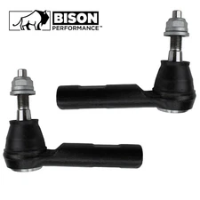Bison Performance 2pc Set Outer Forged Steel Steering Tie Rod End For Ram 1500