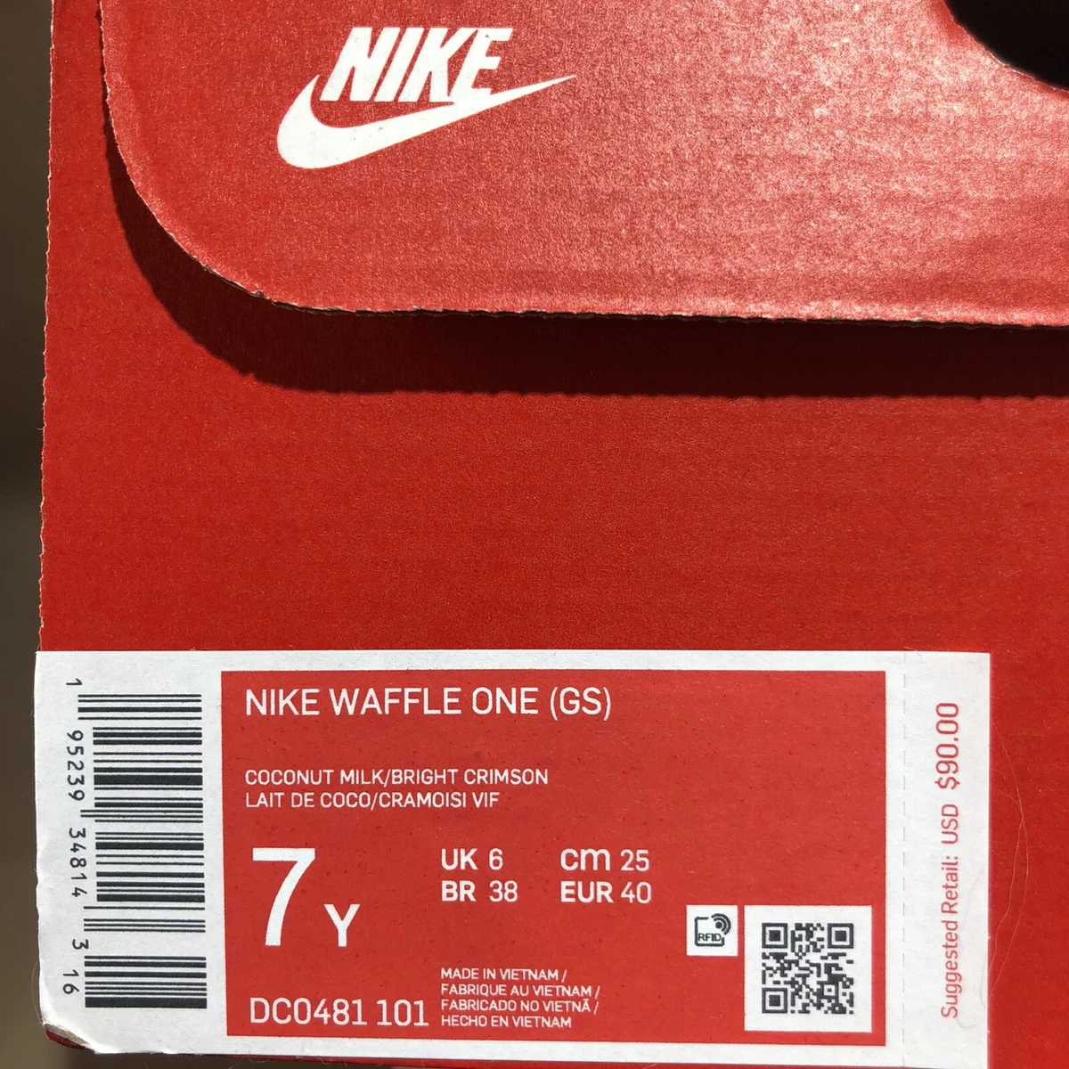 EMPTY Nike Box Size 5,6,7 Y Replacement Shoe Box FREE Shipping