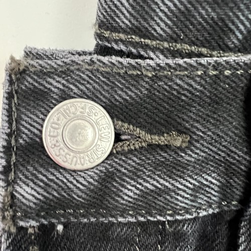 Levi's Premium Women 501 Original Fit High Rise Chaps Jeans Black NWT - Picture 4 of 13