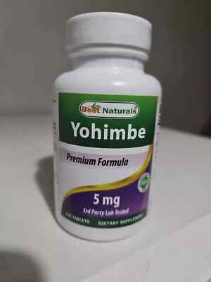 Best Naturals Yohimbe 5 mg 120 Tablets Exp 2/27