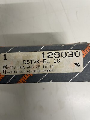 Weidmüller DSTVK-BL16 plug insert 129030