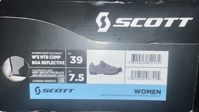 Scott MTB Comp Boa Schuhe 45 reflektierend grau/schwarz UK 7,5