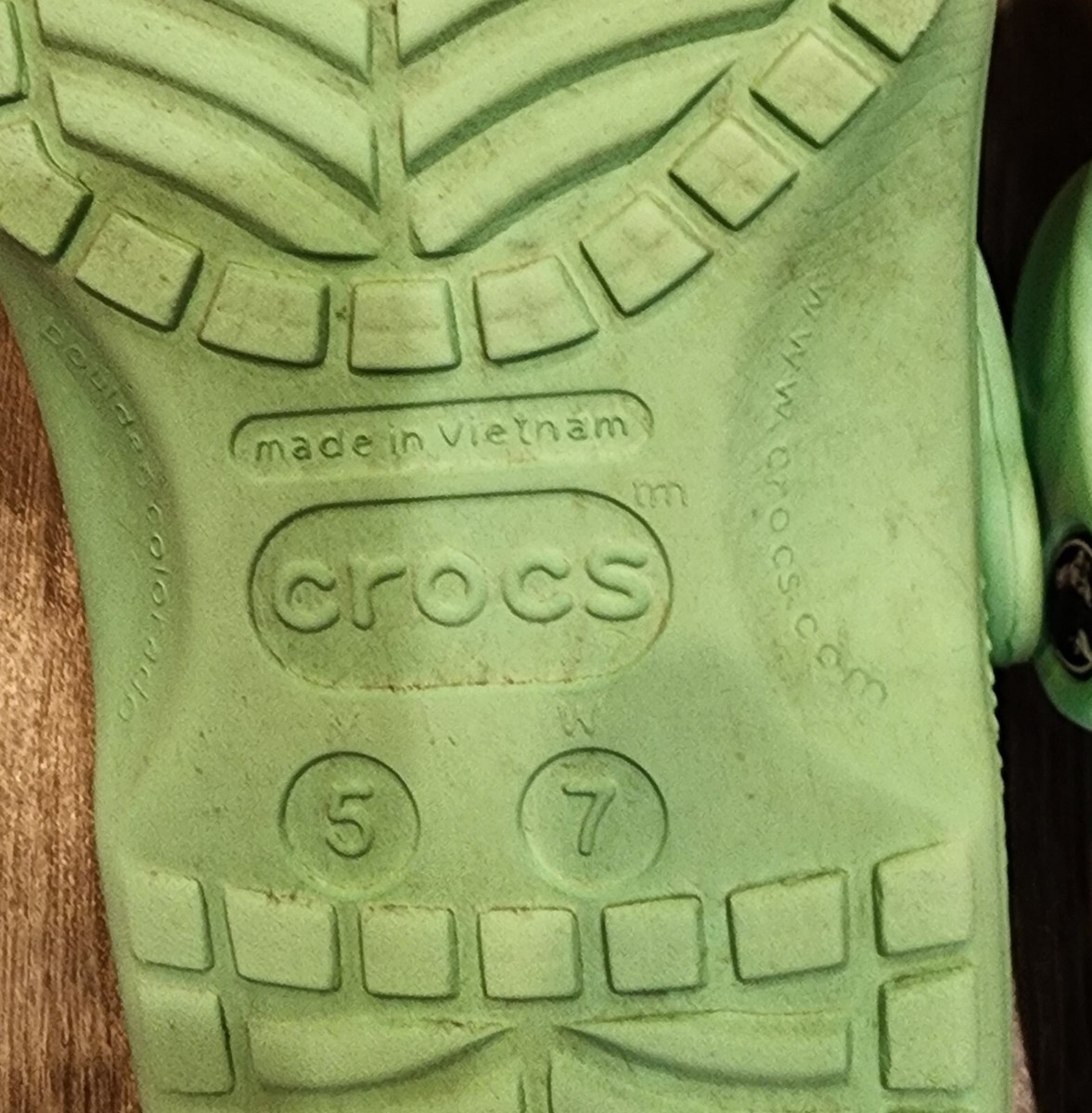 Kids Mint Green Crocs Size 5 Charms | eBay