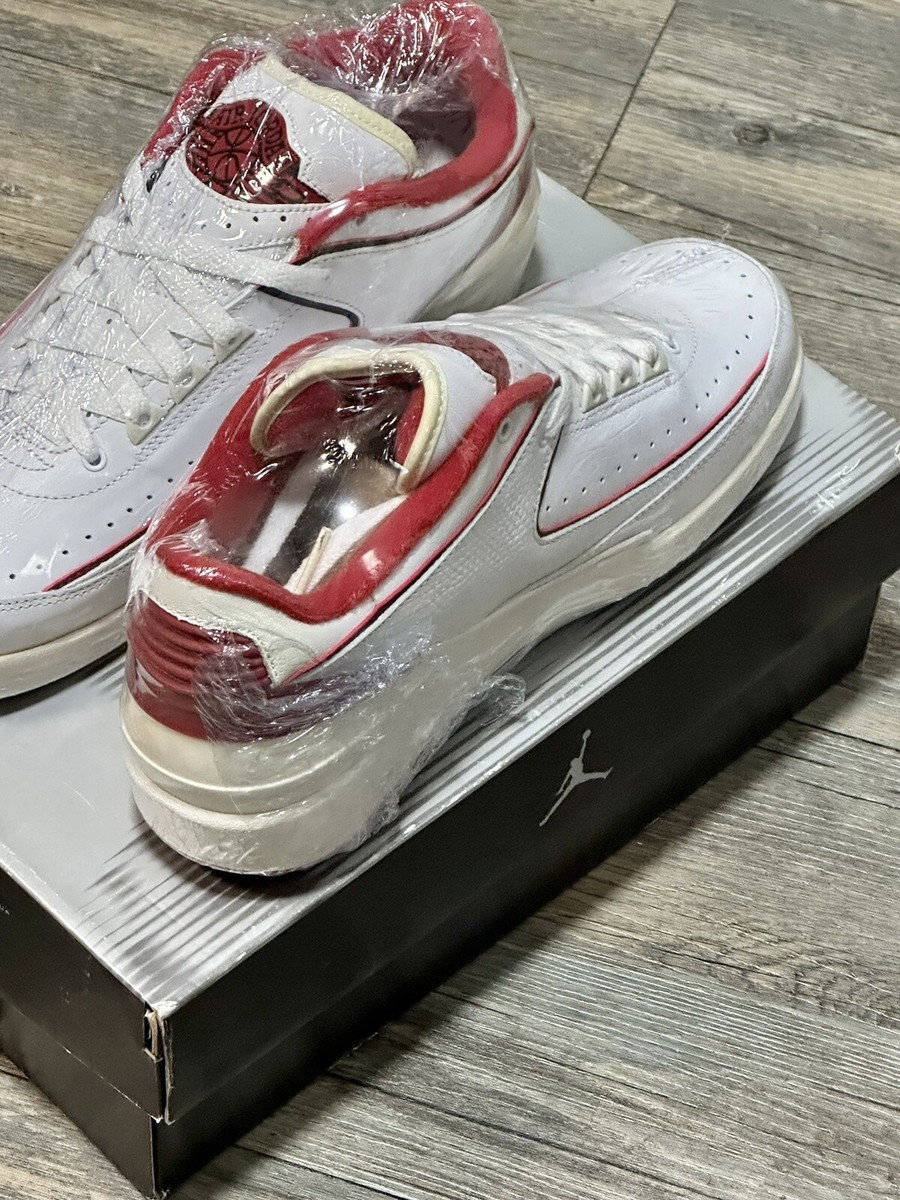 Size 9 - Air Jordan 2 Retro Low White Varsity Red for sale