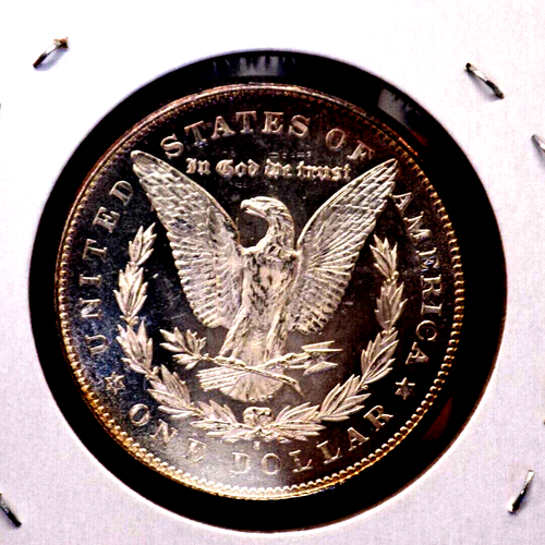 MORGAN SILBER DOLLAR 1878 S JUWEL BU KAMEE DMPL SCHWARZ-WEISS OBV PL MÜNZE - Bild 4 von 5