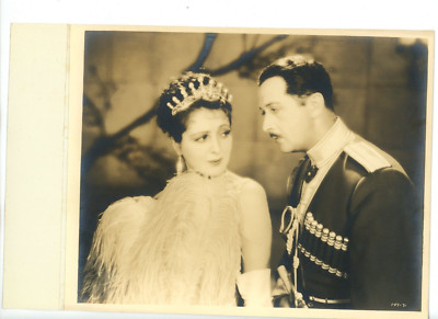 Vintage 8x10 Linen Key Book Matte  Adoration 1928 Billie Dove Antonio Moreno