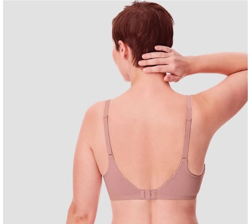 Бюстгальтер BALI Beauty фиолетовый из хлопковой смеси беспроводной без проводов контур полное покрытие 38D - Изображение 2 из 4