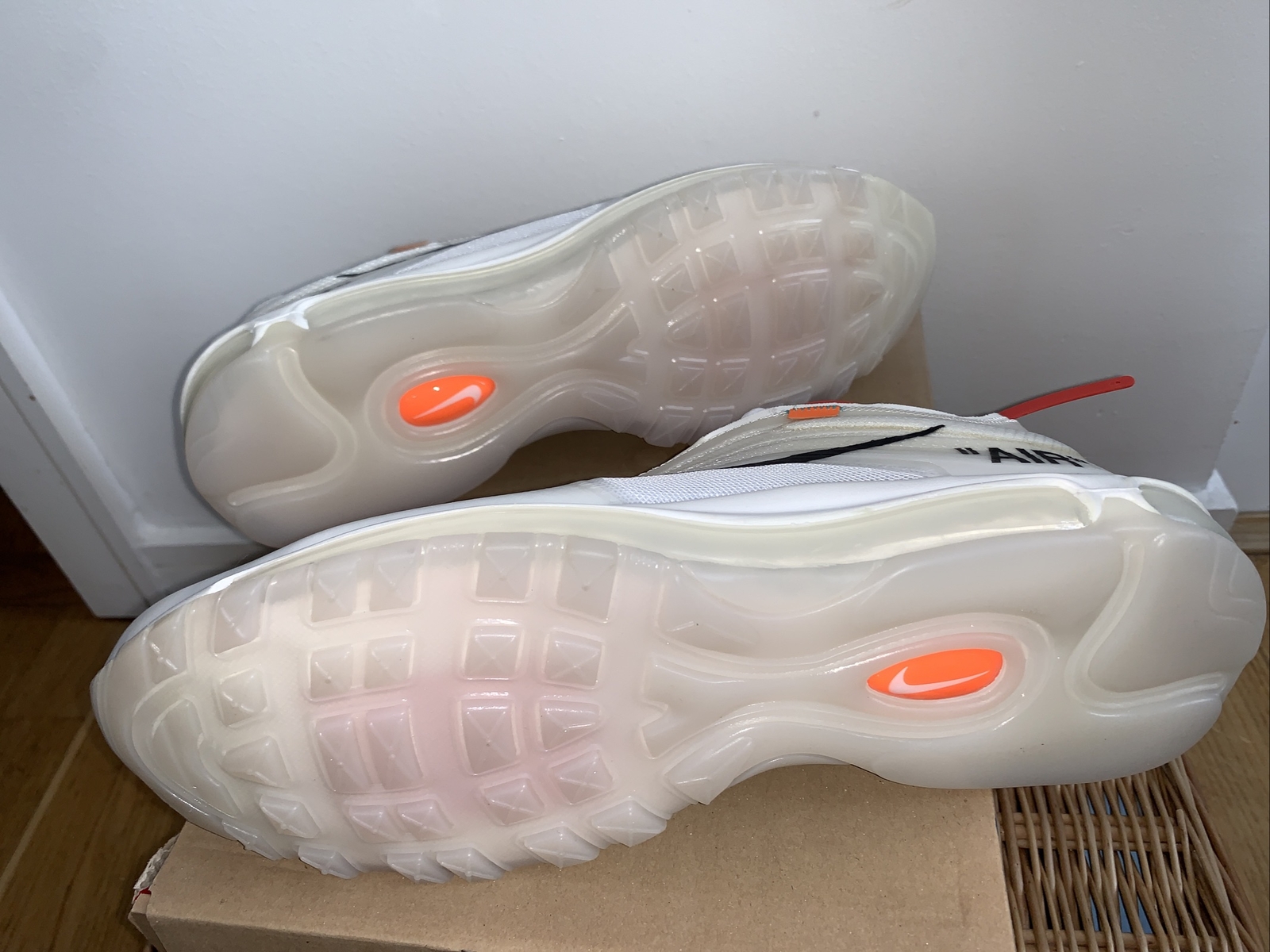 The 10: Nike Air Max 97 OG X Virgil Abloh UK11 New White Rare New image 6