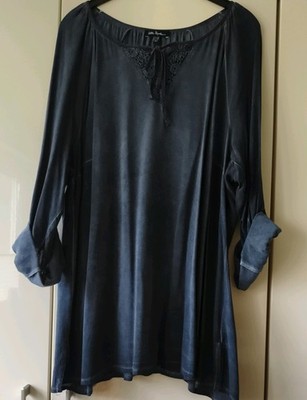 Ulla Popken Bluse blau Gr. 50 52,  sehr gut erhalten